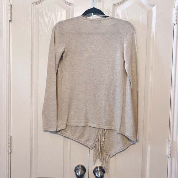 INC International Concepts Open Fringe Long Sleeves Cardigan Size XS - Picture 3 of 12